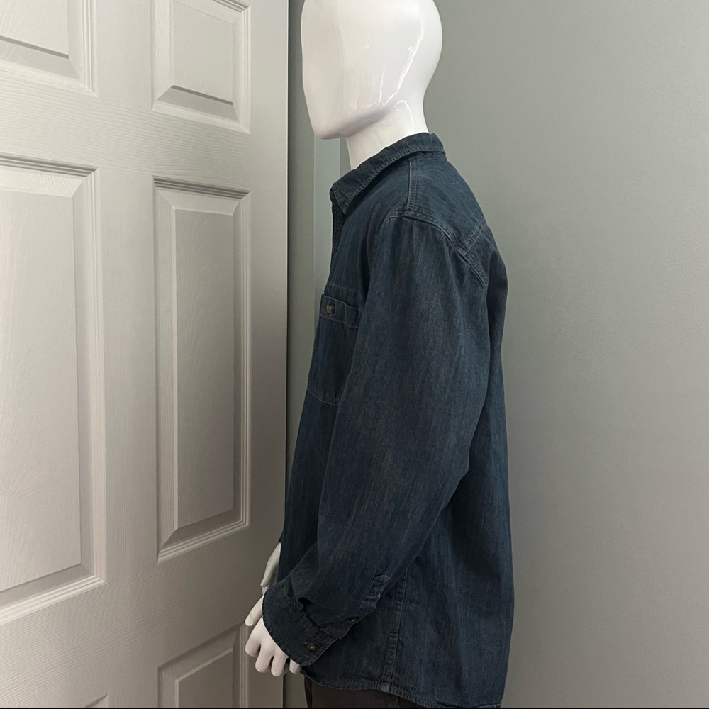 Dickies Dirty Denim Long Sleeve Button Down Work Shirt SIze XL - Picture 10 of 16
